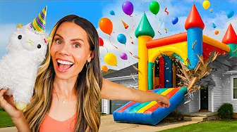 I BLEW UP A GIANT BOUNCE HOUSE INSIDE…
