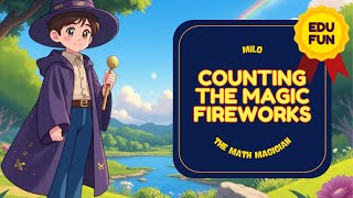 Counting The Magic Fireworks 🎆✨ | Fun Math Story with Milo the Magician #kids #children #story #math