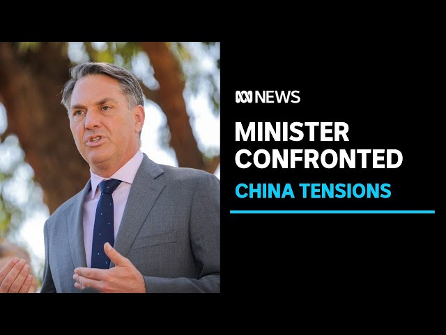 Richard Marles confronted by China's military at summit | ABC News class=