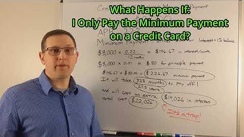 What Happens if I Only Make Minimum Payments? How Much are Minimum Payments on Credit Cards?
