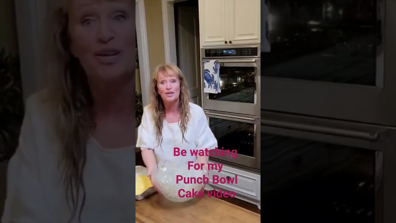 Punch Bowl Cake Prep