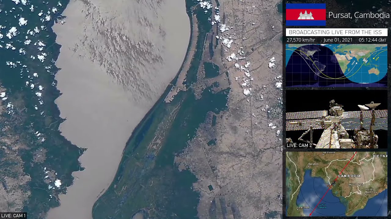 Earth Space View: Tonlé Sap, Cambodia (Largest lake in Southeast Asia)