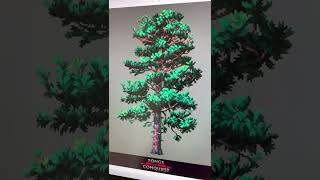 Evolution of pixel art trees #shorts