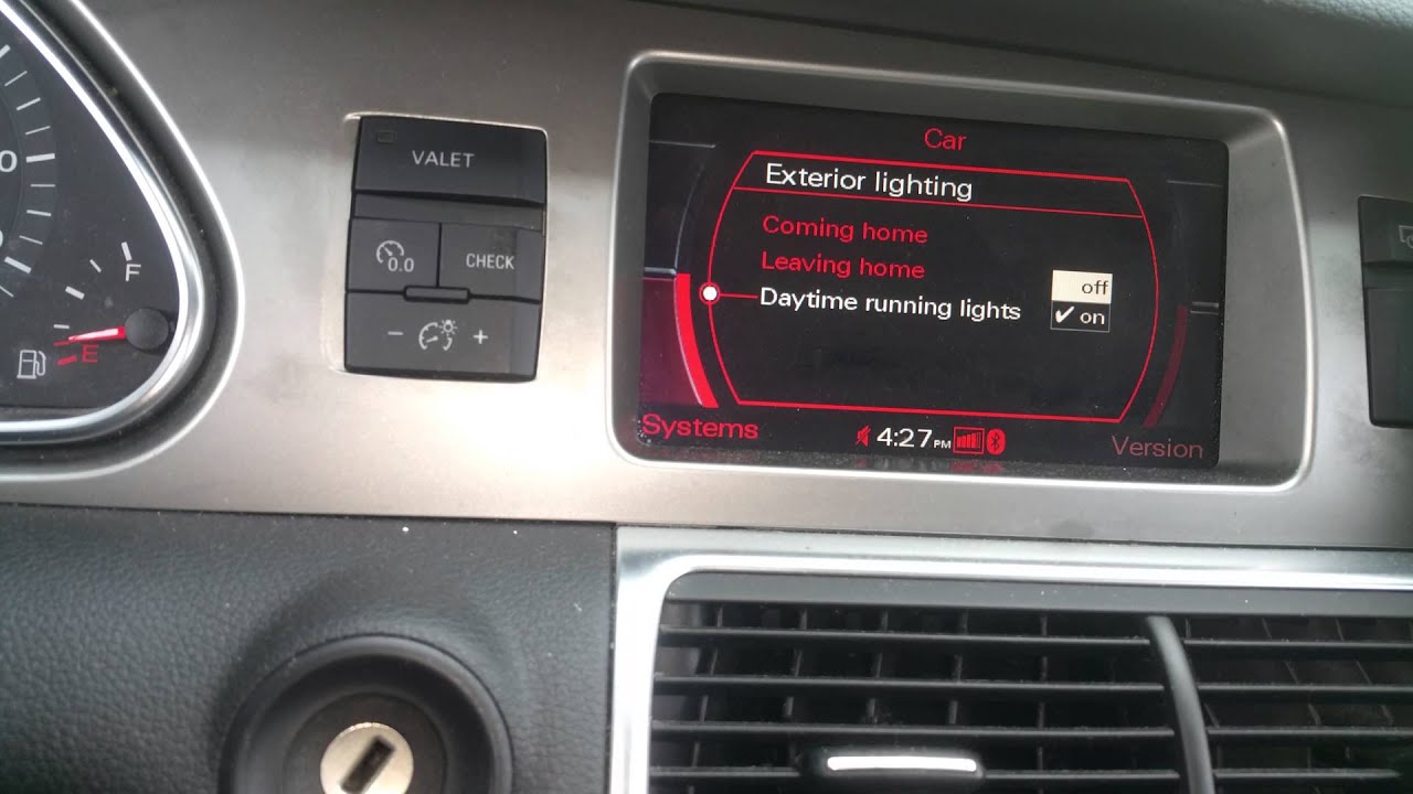 alkohol Panter Tahiti How to turn off daytime running light's on audi q7 2007 - YouTube