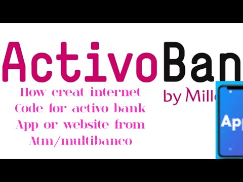 HOW CREAT INTERNET CODE FOR ACTIVO BANK APP OR WEBSITE