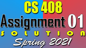 CS408 Assignment 1 Solution Spring 2021 | CS408 Assignment 1 Solution 2021