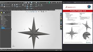 SolidWorks - CSWP Practice Problem: 12.6