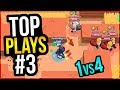 BEST Brawl Stars Plays & Beating Teamers Montage! Top Play Review #3