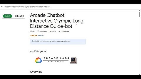Arcade Chatbot  Interactive Olympic Long Distance Guide bot #arc134 genai #qwiklabss  arcade2025