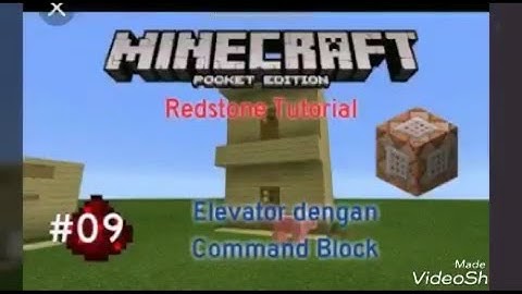 How to make a Simple Command Block Elevator in Minecraft PE