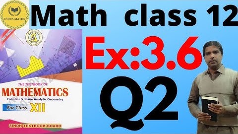 Class 12 Math | Sindh Board | Ex 3.6 Q2 | Differentiate Hyperbolic & Inverse Hyperbolic Functions