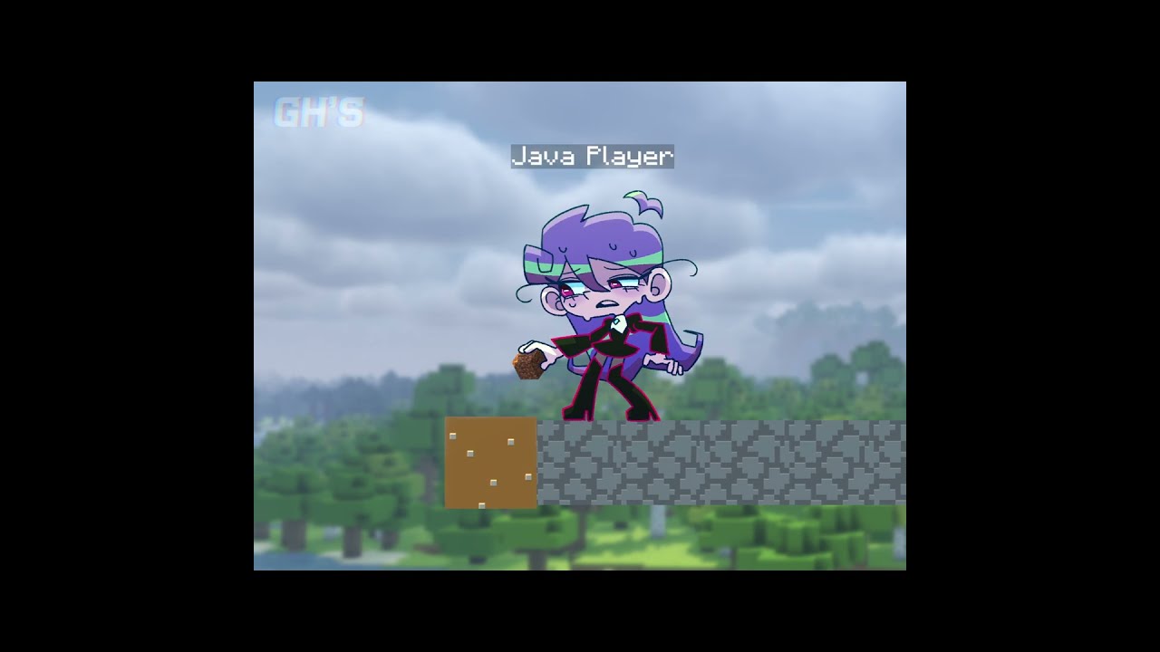 JAVA Vs BEDROCK MINECRAFT MOVIE ANIMATION GH S