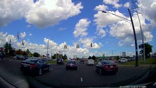 Driving to Saint Clair Shores, Michigan from Detroit, Michigan