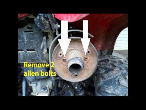 King Quad Spark Arrestor Removal - YouTube