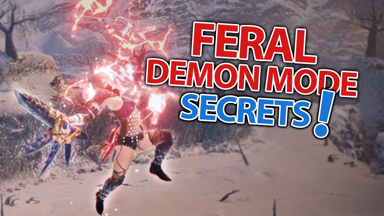 Feral Demon Mode Secrets (MUST USE) Dual Blades in Monster Hunter