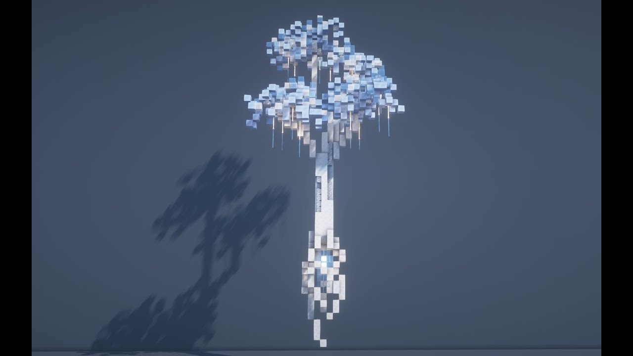 Floating Ice Crystal Tree Tutorial | Minecraft - YouTube
