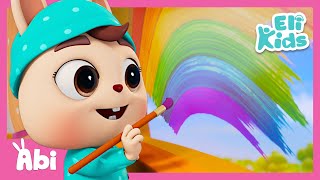 rainbow colors 2 color learning eli kids songs nursery rhymes