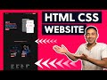 Html css and javascript website design tutorial  beginner project fully responsive