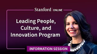 Information Session: Leading People, Culture, and Innovation Program