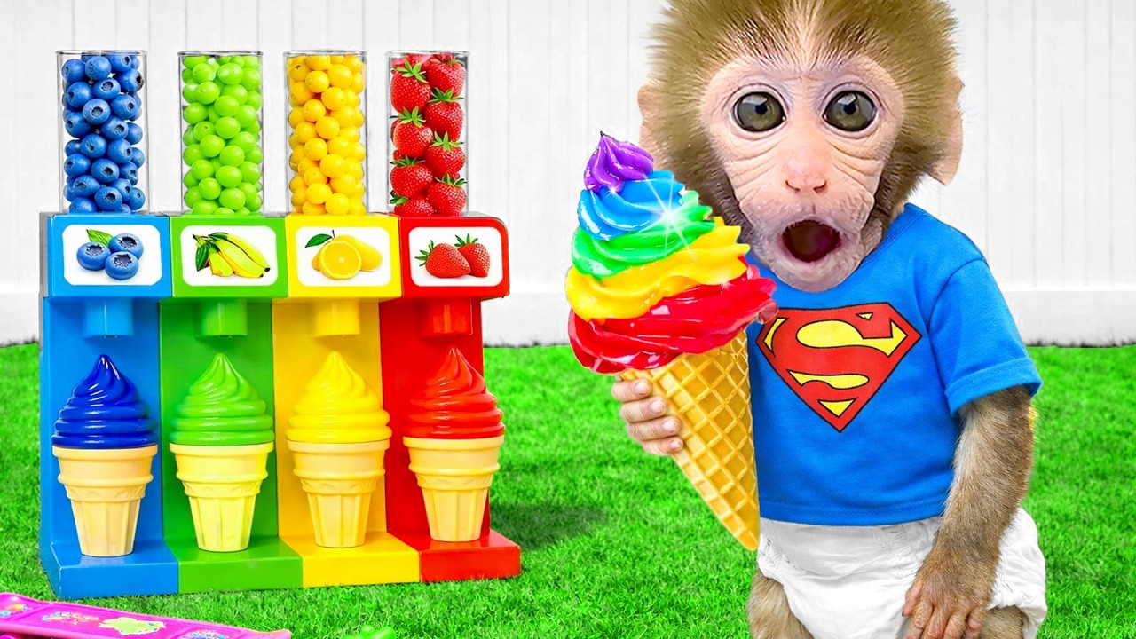 小猴BonBon打扫房子并和猴宝宝去农场收水果