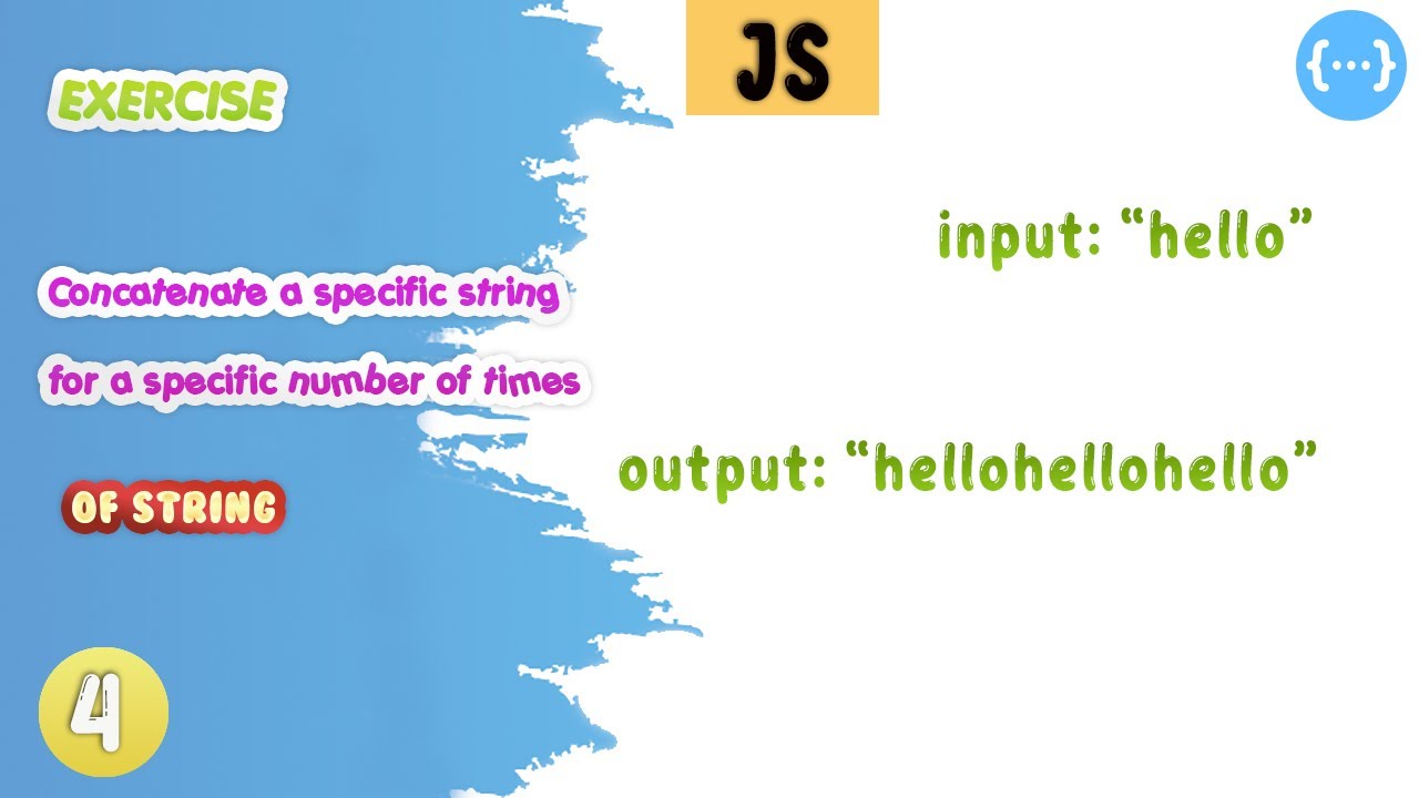 Javascript Exercise Concatenate Specify A String | practise code - YouTube