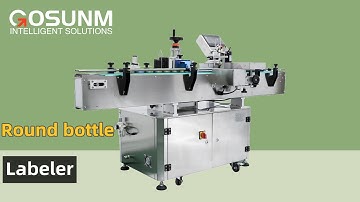 Automatic High Efficiency Round Bottle Labeling Machine Operation Details Display