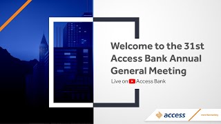 31st Access Bank Annual General Meeting