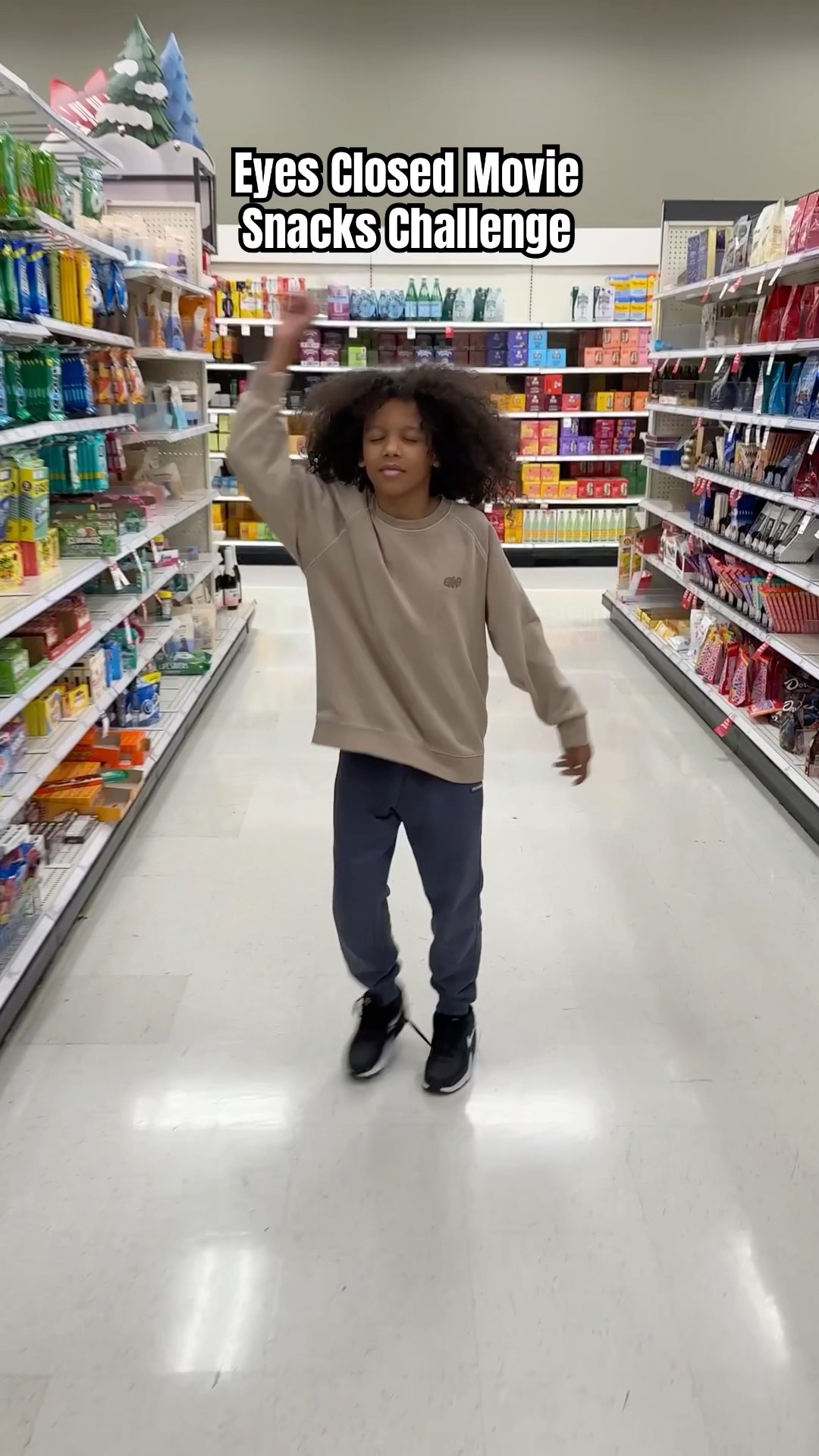 Movie night snack challenge with our eyes closed ? gone wrong #shorts #challenge