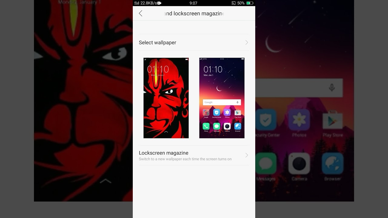 oppo a37 wallpaper l lockscreen magazine setting. teck video 