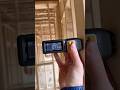 framing out a door and checking it twice with the T1R Range hybrid laser and digital tape measure