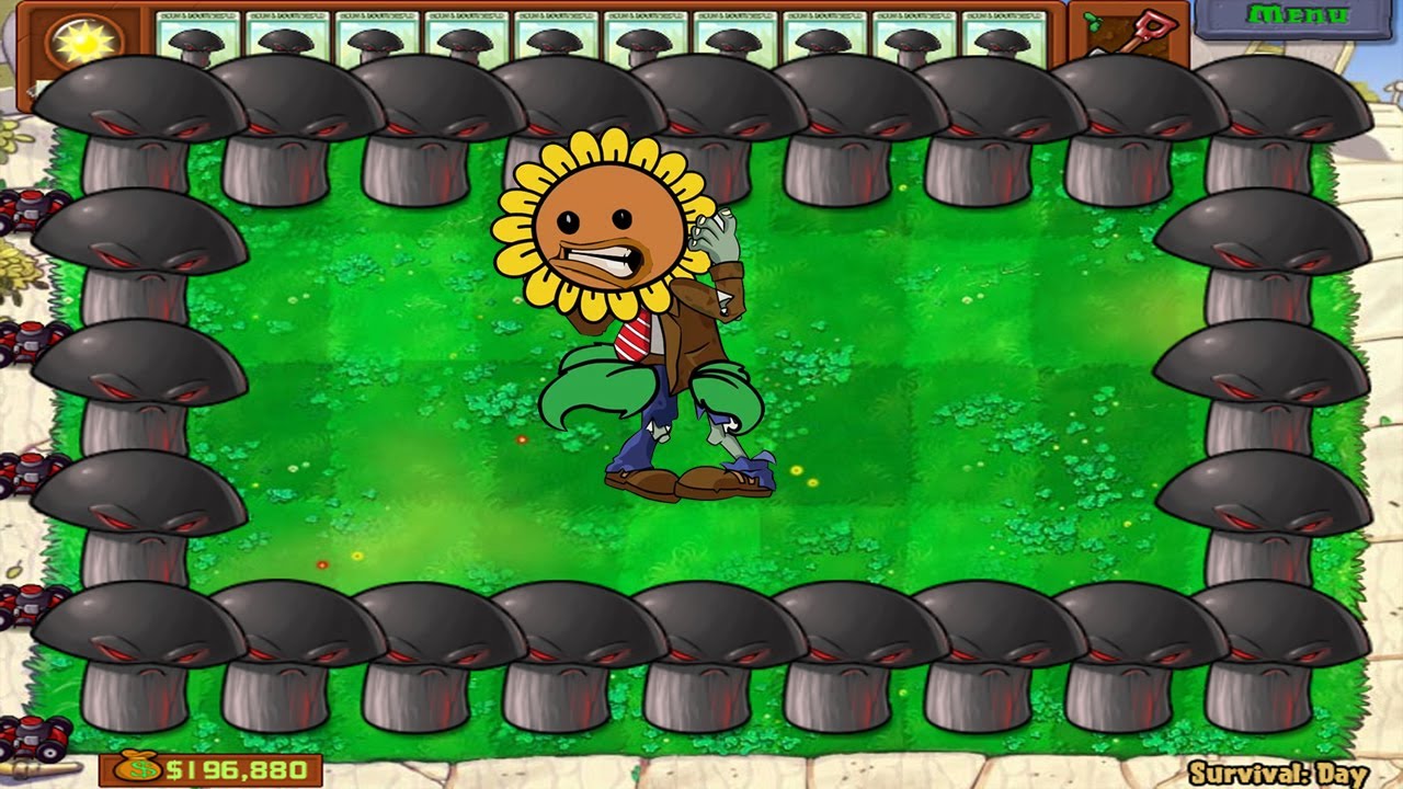 Plants vs Zombies 999 Doomshroom vs Zombies Fake Plants YouTube