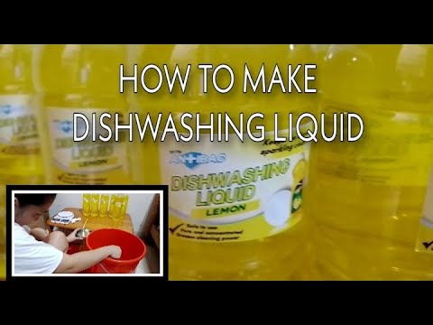 Paano gumawa ng dishwashing liquid/how to make dishwashing liquid ...