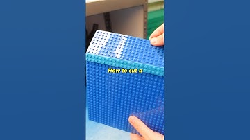 Pro Tip: How to cut a LEGO base plate to customise your display.#shorts