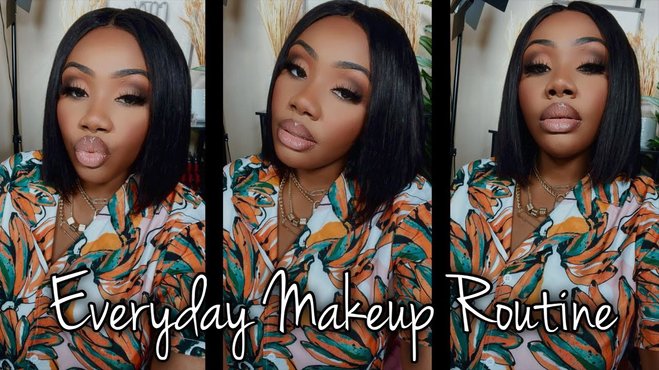 *DETAILED* STEP BY STEP EVERYDAY SOFT GLAM MAKEUP TUTORIAL BROWN SKIN ...