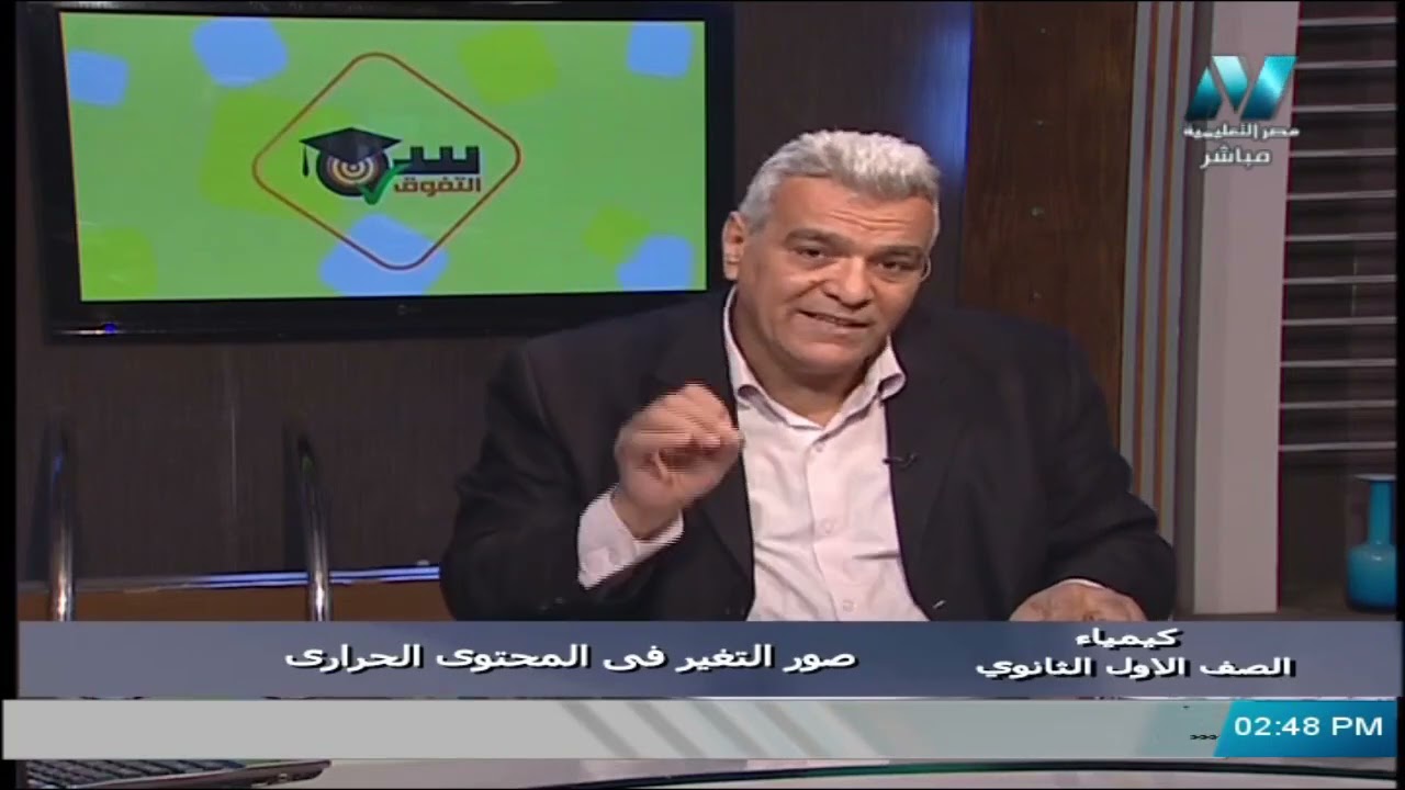 كيمياء للصف الاول الثانوي 2021 ( ترم 2 ) الحلقة 5 - صور التغير في المحتوى الحراري