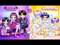 Huntrix & Saja Boys: Family Angel vs Family Villain Airplane Fashion Battle |DIY Paper Fashion Dolls
