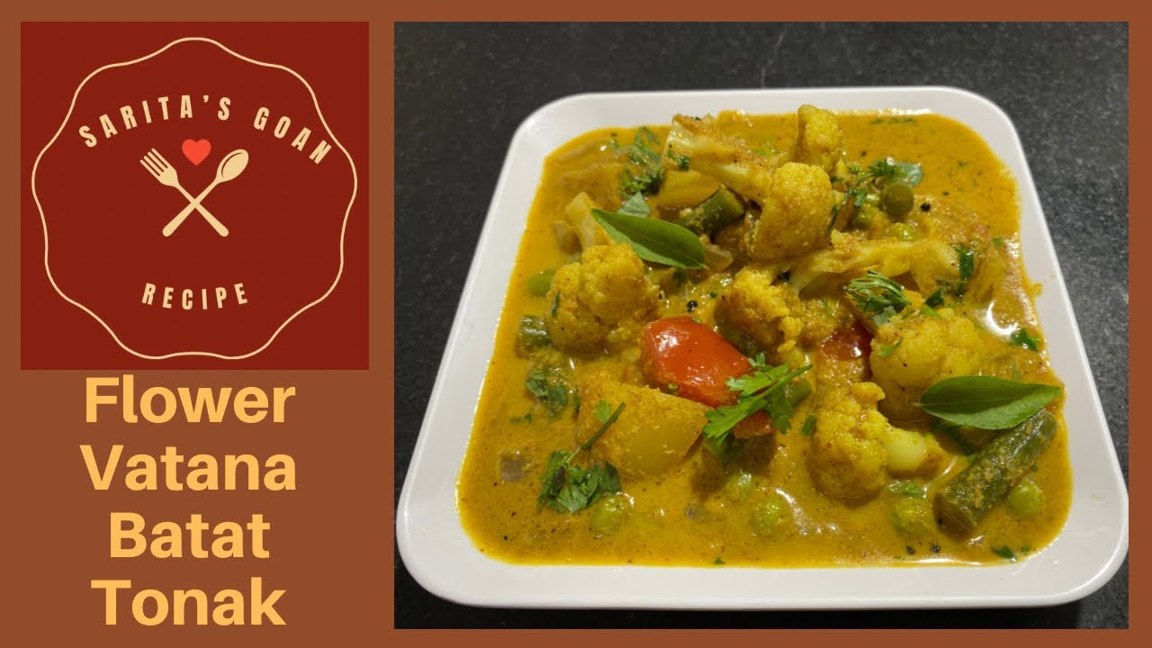 Mix Vegetable Bhaji / Tonak Cauliflower Green Peas Potato Sabzi