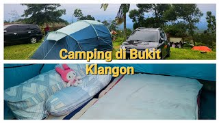 Family camping di Bukit Klangon l Nyobain tenda baru malah hujan deras lagi