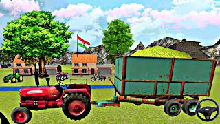 Classic Tractor 3D: Silage gameplay walkthrough android - Mahindra tractor game tractor trolley game screenshot 2