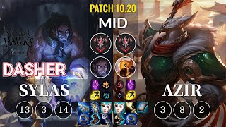 SHG Dasher Sylas vs Azir Mid - KR Patch 10.20