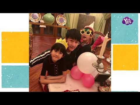 【2年前】貝兒九歲啦！陸毅一家為大女兒慶生