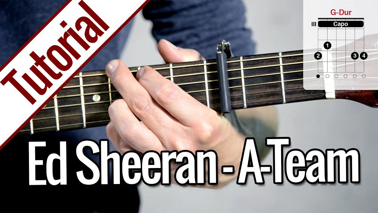 Ed Sheeran - A Team | Gitarren Tutorial Deutsch