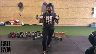 Split Stance 2 Arm Cable Press (short demo) "for the arms and core"