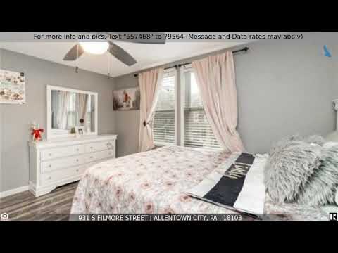 931 S Filmore Street, Allentown City, PA home video tour