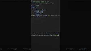 This Python Trick Finds the Largest Number Instantly #python #tutorial #coding