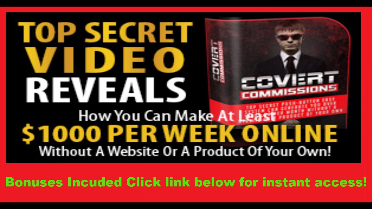 Covert Commissions Review & 10/K+ Awsum Bonuses