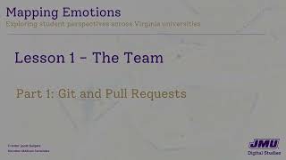 Lesson 1 - The Team (Part 1: Git and Pull Requests)