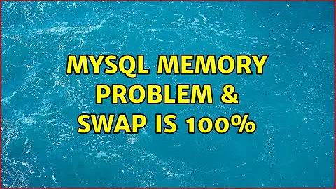 MySql Memory problem & swap is 100% (2 Solutions!!)