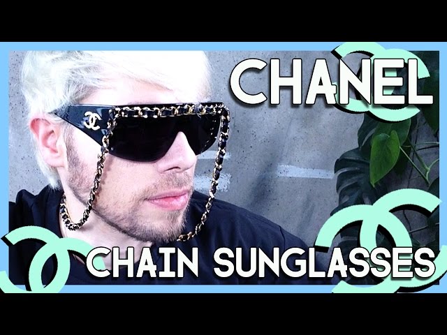 review RARE CHANEL VINTAGE chain sunglasses 