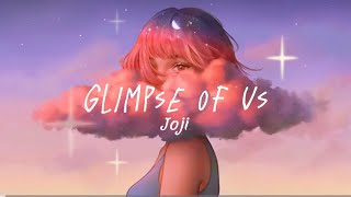Glimpse of us - Joji (Lyrics) #lovesong #jojiglimpseofus #joji #glimpseofuslyrics #lyrics